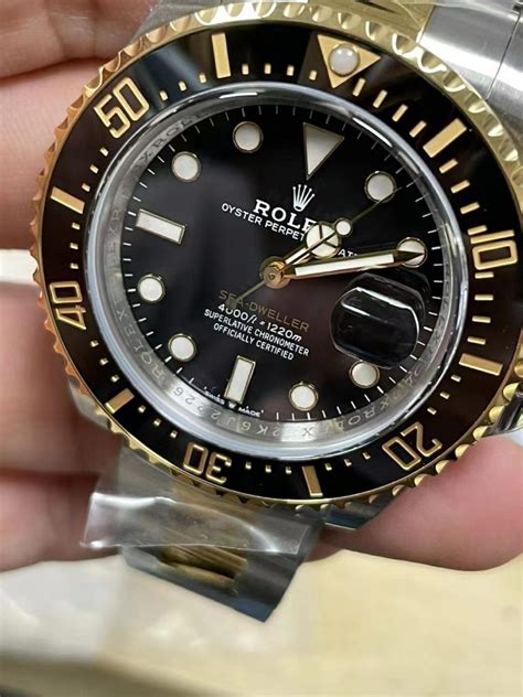 rolex sea dweller real vs fake|rolex sea dweller two tone.